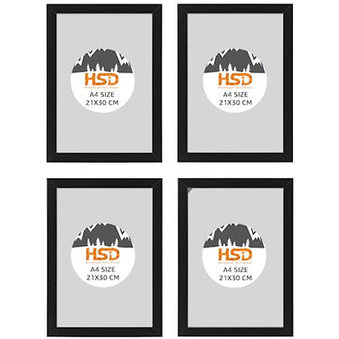 Ikea Fiskbo picture frames, A4, 21 x 30 cm, black, 4 pieces, cardboard, fiberboard, foil, polystyrene plastic, acrylic paint, black, 21 x 30 cm on sale